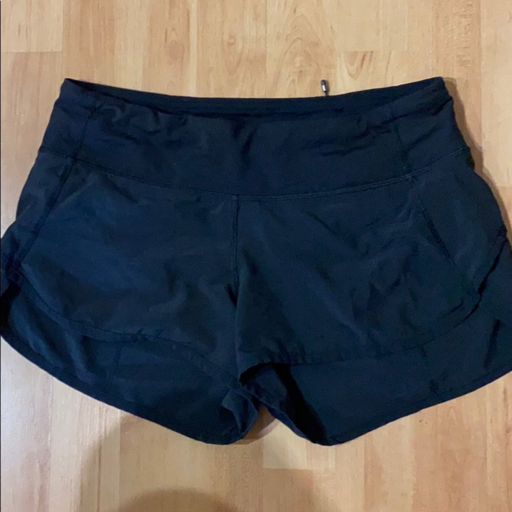 Lululemon Black Speed Shorts